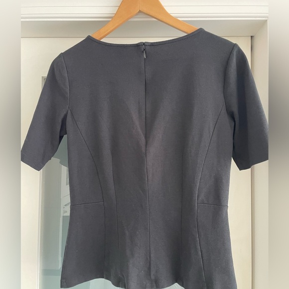 Ann Taylor Black V-neck Top, Small - Picture 3 of 3